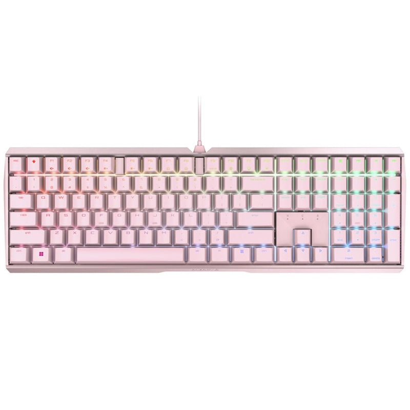 Cherry MX 3.0S Wired RGB Gaming Keyboard (MX Red Switch) - Pink Cherry MX 3.0S Wired RGB Gaming Keyboard (MX Red Switch) - Pink